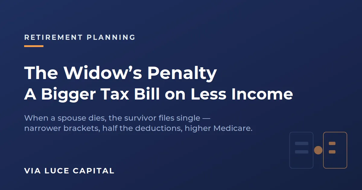 The Widow's Penalty: A Higher Tax Bill on a Smaller Income