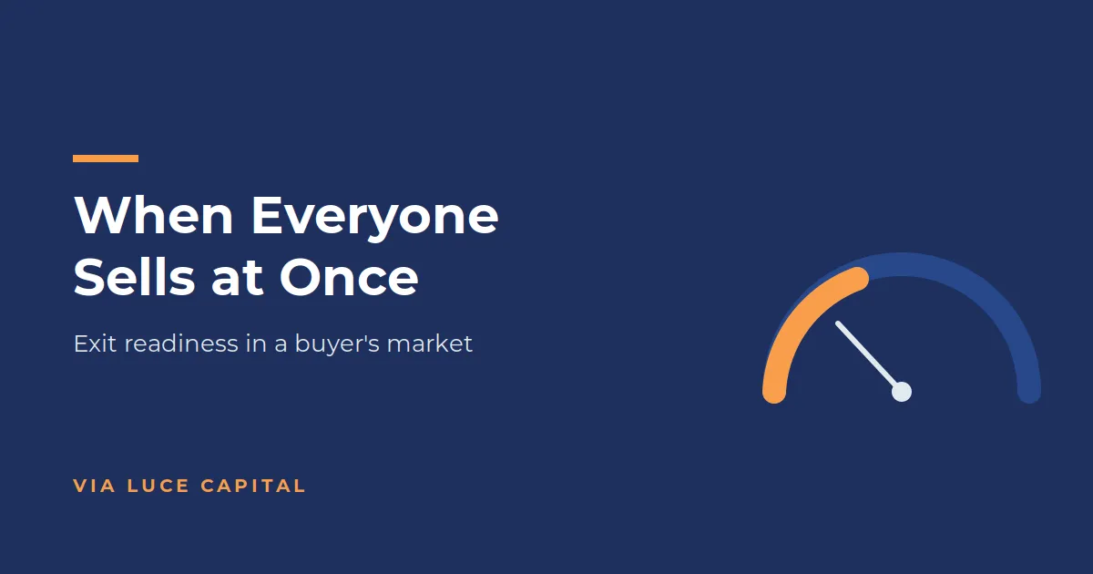 When Everyone Sells at Once: Exit Readiness in a Buyer's Market