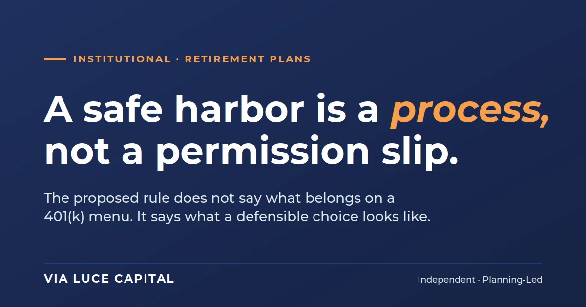 Private Assets on the Menu: Six Questions Before the Pitch